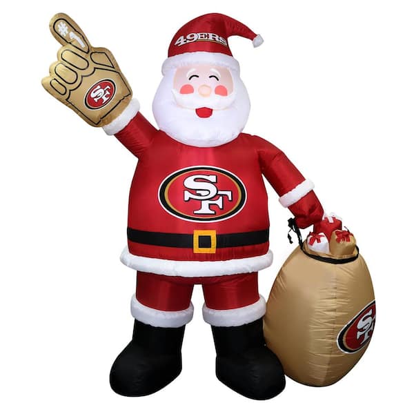 logobrands 7 ft. Atlanta Falcons Santa Clause Yard Inflatable