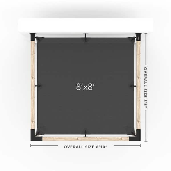 8x8 Frame for 4x4 Picture Black Aluminum (8 Pcs per Box)