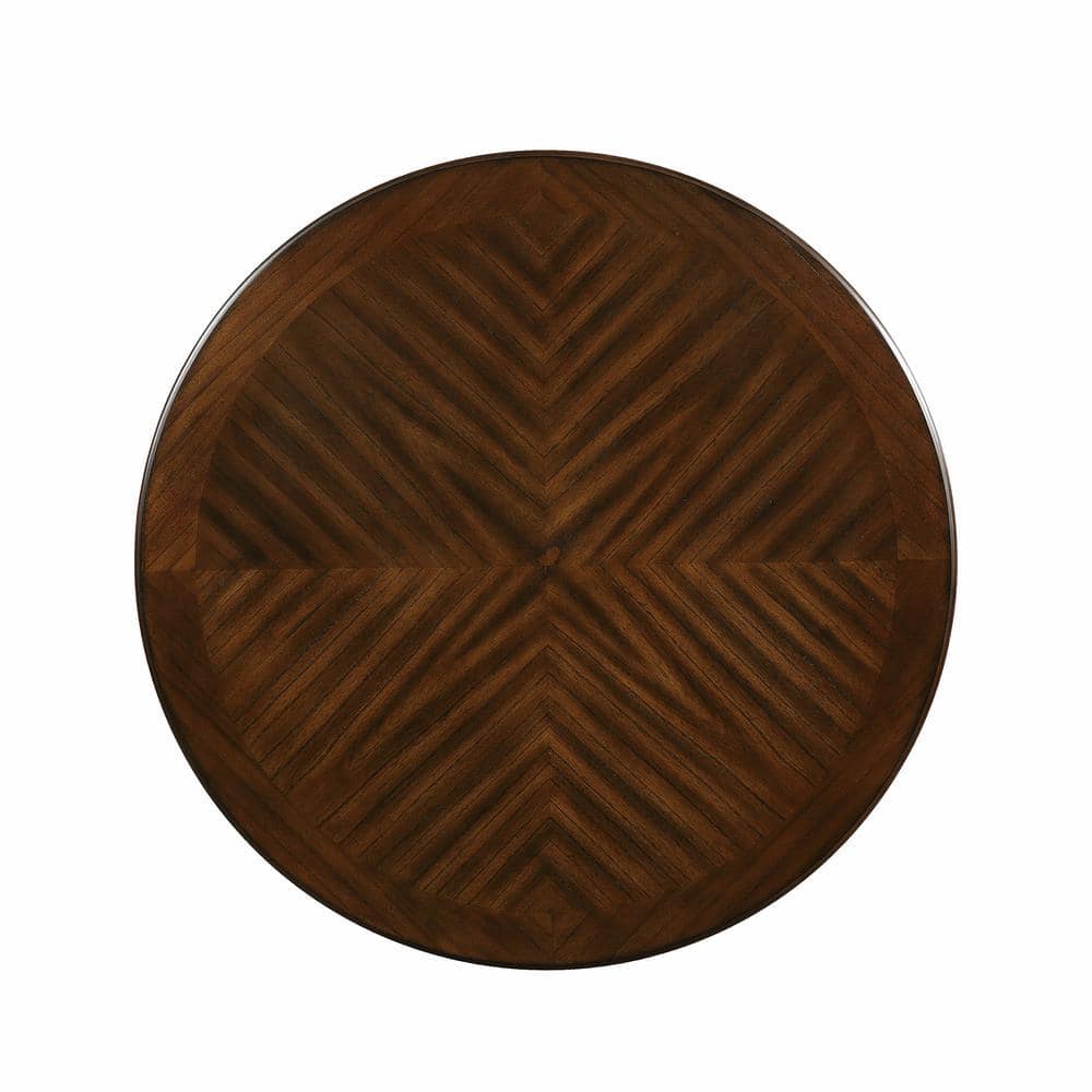 Cori 5-Piece Brown Solid Wood Round Counter Set