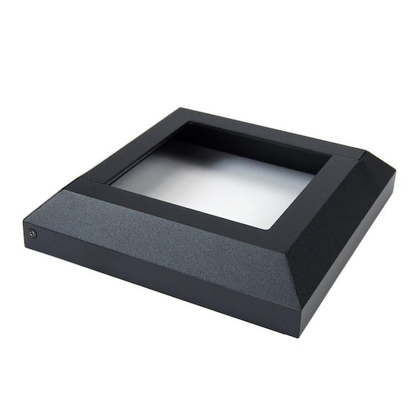 Al13 Home 5.75 in. x 5.75 in. Black Sand Post Aluminum Base Cover