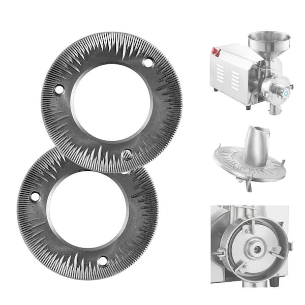 2-Piece Grinding Sheets for Electric Grain Mill Grinder Cast Iron Dry Discs Replacement for HN-2200 and HN-3000 Corn