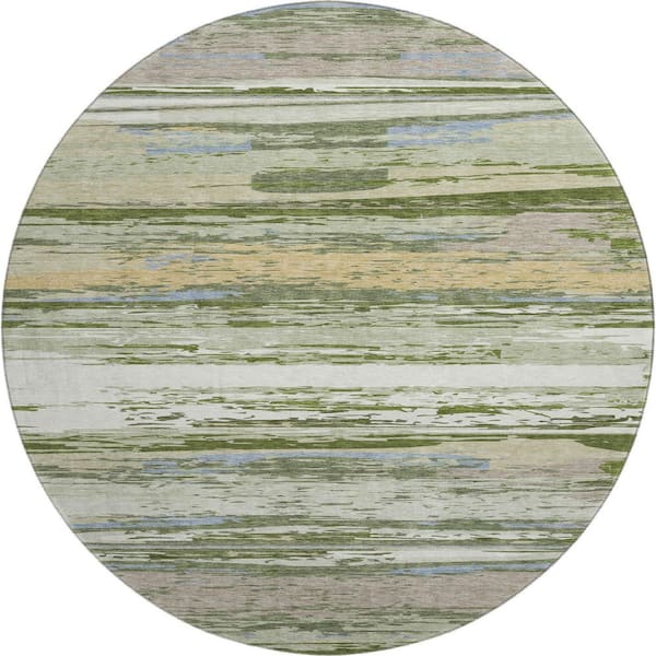 Addison Rugs Mayfield Premium Machine Washable Abstract AMF2287 Aloe 8 ...