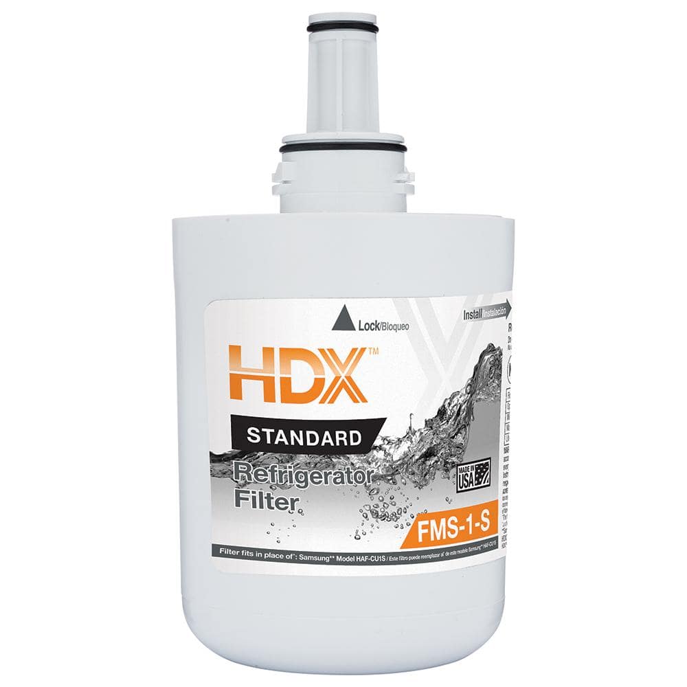Hdx Fms 1 S Standard Refrigerator Water Filter Replacement Fits Samsung Haf Cu1s The Home Depot