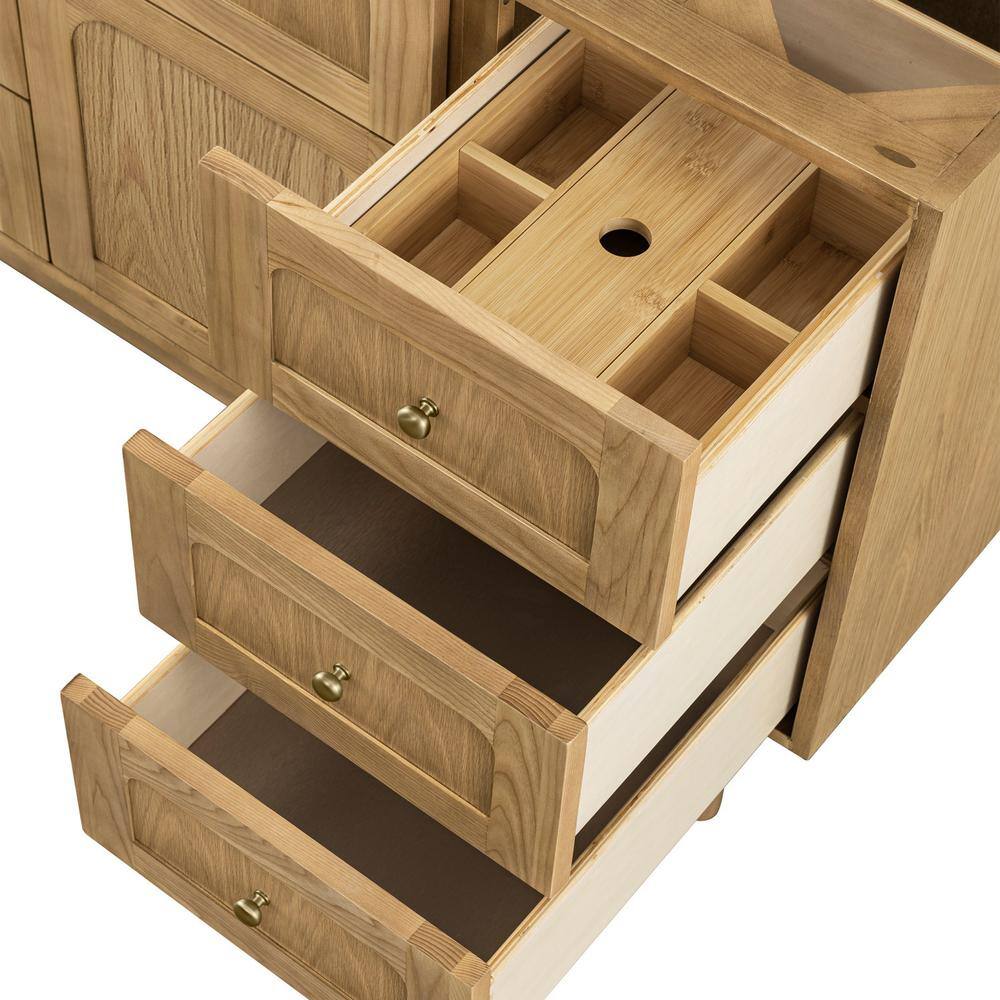 Laurent 48" Light Natural Oak Single Vanity Base