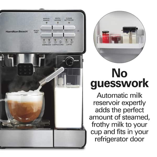 Hamilton Beach Single Cup Black Slide and Lock Espresso Machine