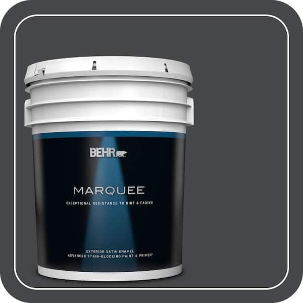 BEHR MARQUEE 5 gal. #PPU26-23A Dark Secret Satin Enamel Exterior Paint & Primer