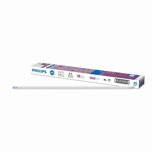 32-Watt T8/40-Watt T12 Equivalent 4 ft. Type A Linear Universal Fit Daylight LED Tube Light Bulb 6500K (10-Pack)