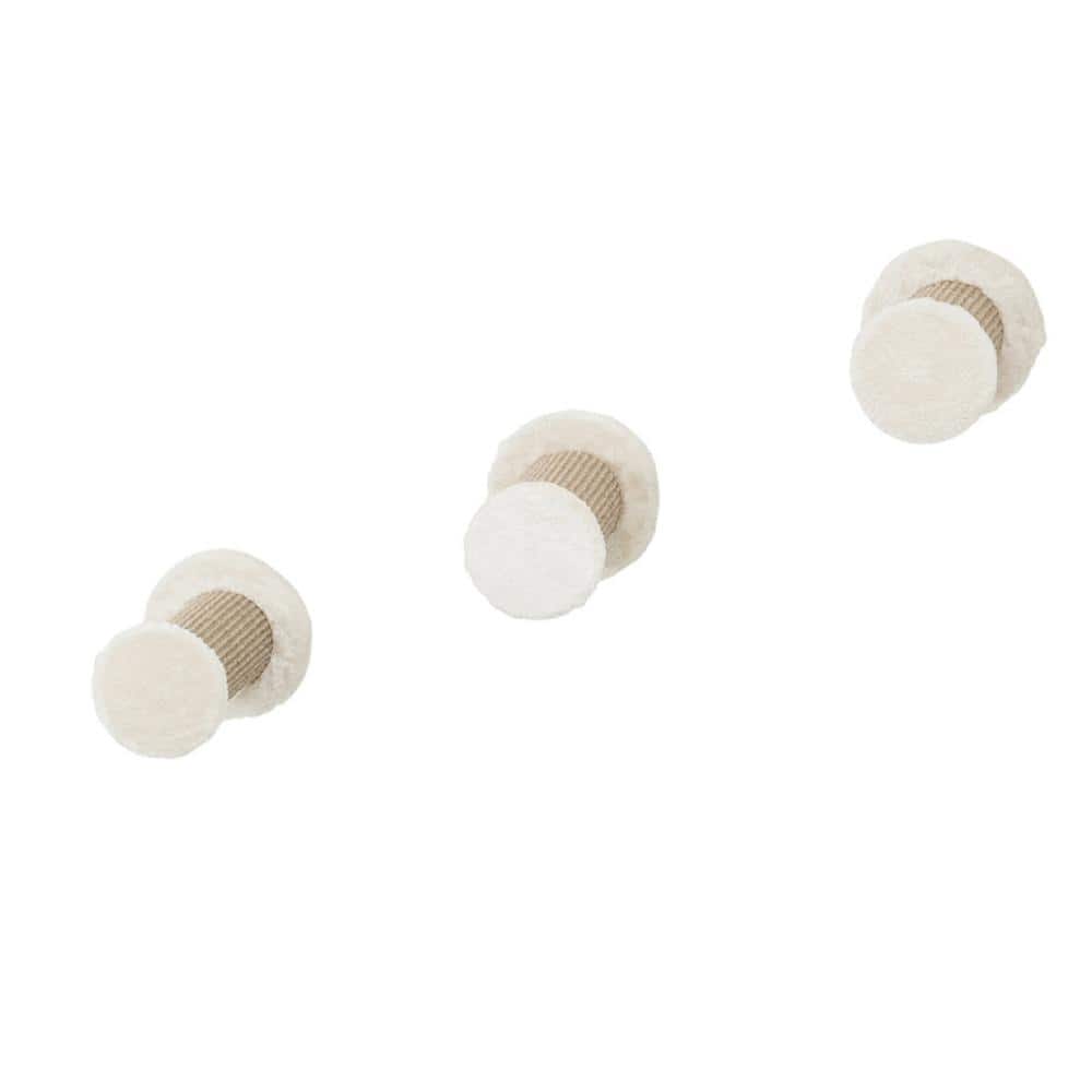 Light Gray and Brown Sisal Wall Mount Cat Climbing Steps