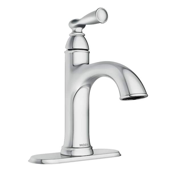 MOEN Banbury Single Hole SingleHandle Bathroom Faucet in Chrome 84945 The Home Depot