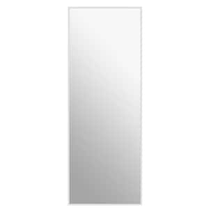 43 in. x 15 in. Modern Style Rectangle Mirror Metal Framed White Door Mirror Full Length Wall Mirror