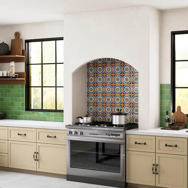 Provincial Deco Cabeca 6 in. x 6 in. Porcelain Wall Tile (0.25 sq. ft. /Each)