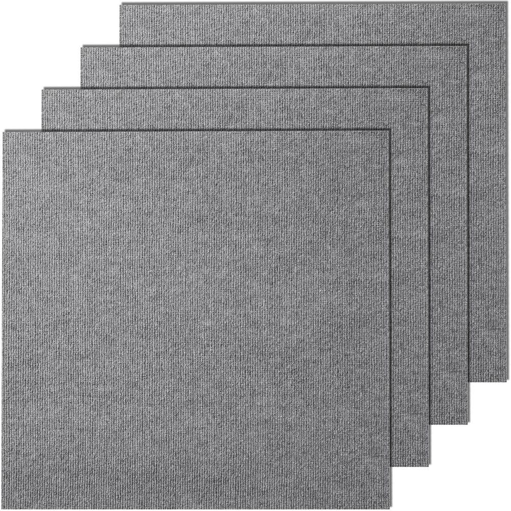 Gray Carpet Tiles Peel and Stick, Residential 24 in. x 24 in. Peel and Stick Soft Carpet Tiles Square 36 sq. ft. price history on PriceWatchPro