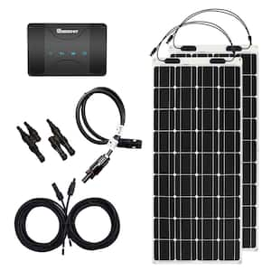 200-Watt 12-Volt Flex Solar Bundle Kit with 50 Amp MPPT Dual Battery Charging Controller