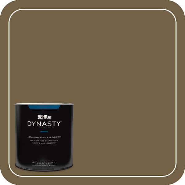 BEHR DYNASTY 1 qt. #PPU7-02 Tree Swing Satin Enamel Interior Stain-Blocking Paint & Primer