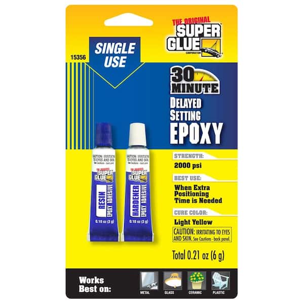 15-minute EPOXY GLUE 2 X 2oz Kit. Dries Fast & Strong, Works on Almost  Everything 