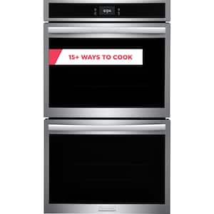 30 in. Double Electric Built-In Wall Oven in Stainless Steel with Air Fry and Total Convection
