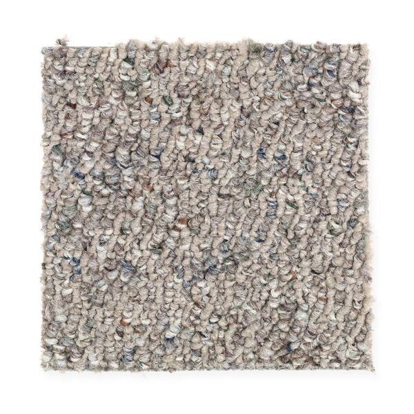 TrafficMaster Carpet Sample - Kent - Color Cocoa Berber 8 in. x 8 in.