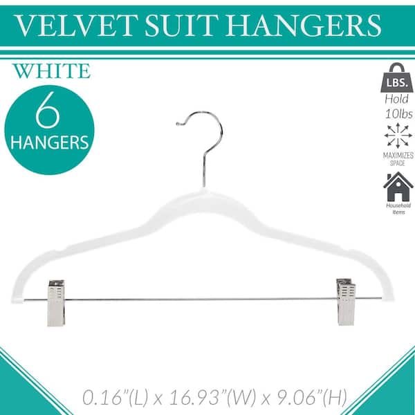 at Home 50-Pack Denim Blue Velvet Suit Hangers