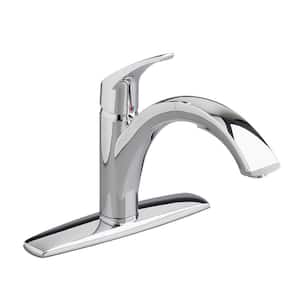 Arch Single-Handle Pull-Out Sprayer 1-Hole Kitchen Faucet with 2.2 gpm in Polished Chrome