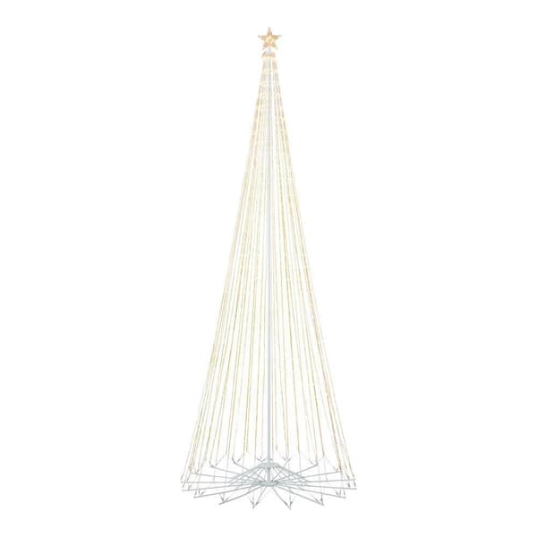 12 ft. Giant-Sized Motion LED Pre-Lit Cone Tree with Star Holiday Yard Decoration Y11