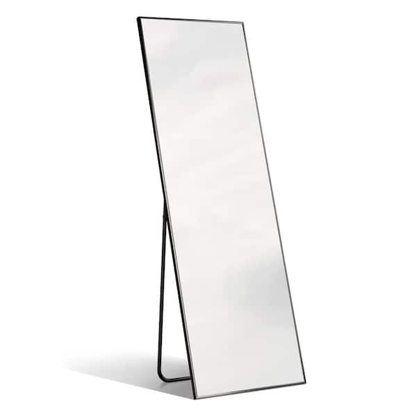 WallBeyond Modern Design 64 in. W x 21 in. H Aluminum Floor Mirror