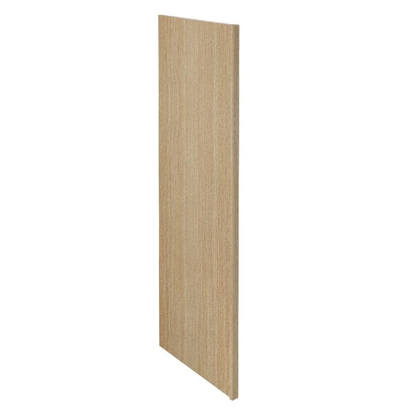 Home Decorators Collection Washington Franklin Hargrove 1.5 in. W x 24 in. D x 84 in. H in Vanguard Oak Refrigerator End Panel