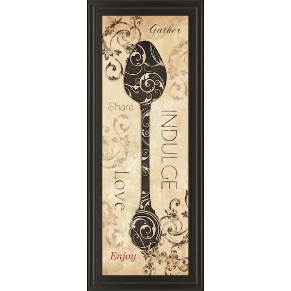18 in. x 42 in. "Indulge" by Dee Dee Framed Printed Wall Art