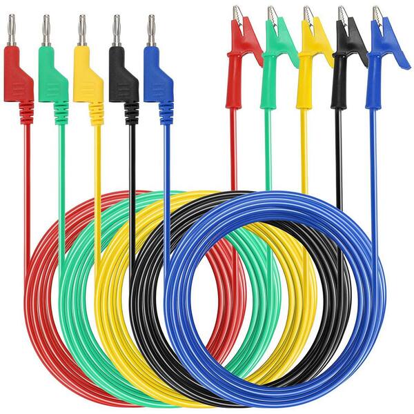thumbnail image 2 of CS 4-Wire Kelvin Probe Test Lead Clip Cable With Silicone Banana Connector For LCR Meter – M172 2 of 5