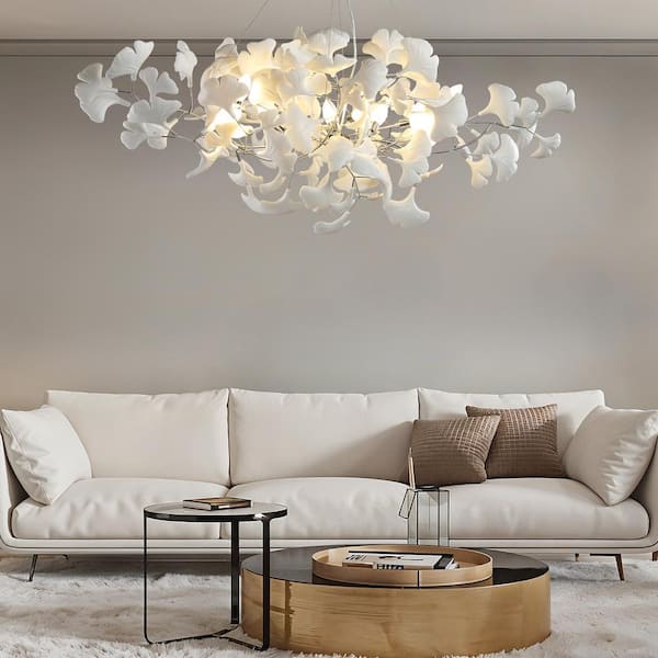 【新品未開封】「Chandelier」 Novelbright Jojospring Teresa 6-Light Brushed Silver-Ish Champagne