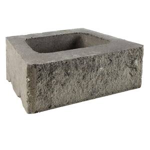 Pavestone 4 in. x 11.75 in. x 6.75 in. Pewter Concrete Retaining Wall ...