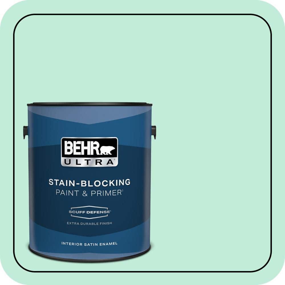1 gal. #470A-2 Seafoam Pearl Extra Durable Satin Enamel Interior Paint & Primer price history on PriceWatchPro