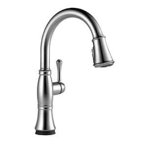 Cassidy Touch Single-Handle Pull-Down Sprayer Kitchen Faucet in Lumicoat Arctic Stainless