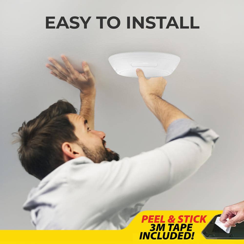 Bell+Howell 3500K Round White LED Wireless Ceiling Light with Remote