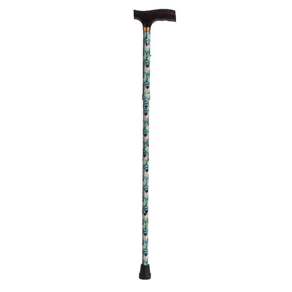 Drive Lightweight Adjustable Folding Cane with T Handle - Peacock