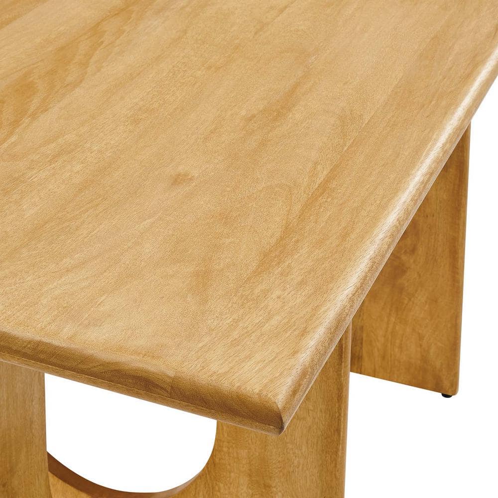 Rivian 70" Oak Mango Wood Mid-century Modern Dining Table