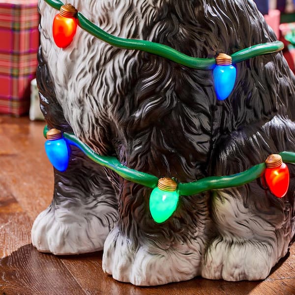 Home Accents Holiday 30 in Christmas Sheep Dog 22DK01090 - The