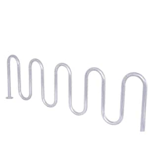 9 ft Galvanized Surface Mount 9-Loop Contemporary Commercial Bike Rack