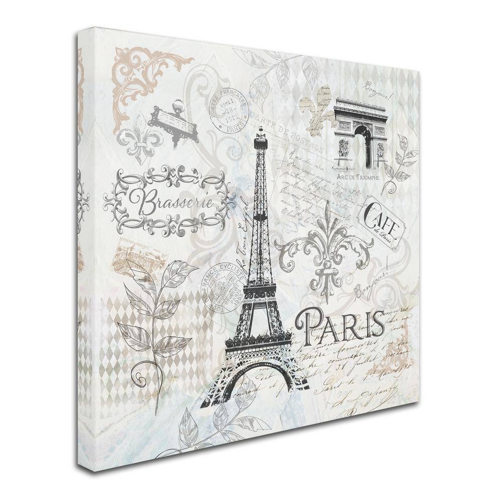 Fiona Stokes-Gilbert Paris 18" x 18" Unframed Canvas Art
