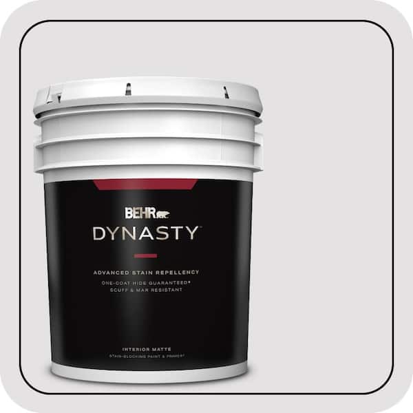 BEHR DYNASTY 5 gal. #PR-W02 Early Crocus Matte Interior Stain-Blocking Paint & Primer