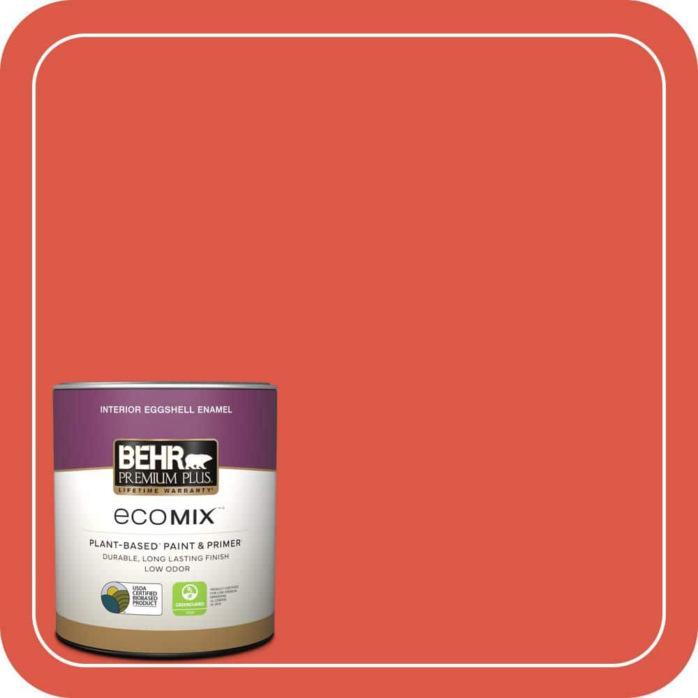 1 qt. #T12-7 Red Wire Eggshell Enamel EcoMix Plant-Based Interior Paint & Primer price history on PriceWatchPro