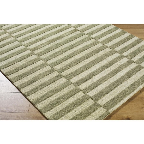 Our PNW Home Idaho Sage/Beige 5 ft. x 8 ft. Modern Area Rug