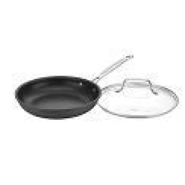 10-Inch Hard Anodized Non-Stick Frying Pan with Stainless Steel Handle