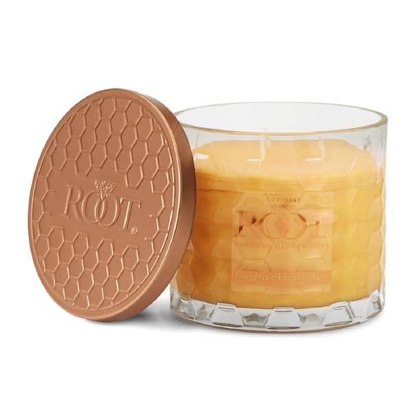 Root Candles 3 Wick Honeycomb Tangerine Lemongrass Scented Jar Candle