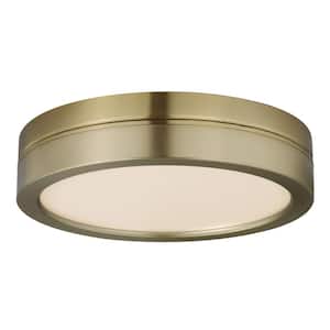 Titan Matte Brass White Color Changing Integrated LED Ceiling Fan Light Kit