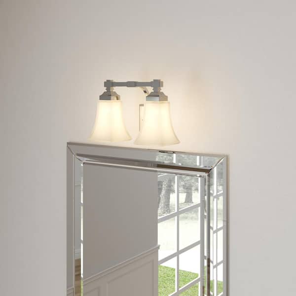 2-Light Chrome Bath Light