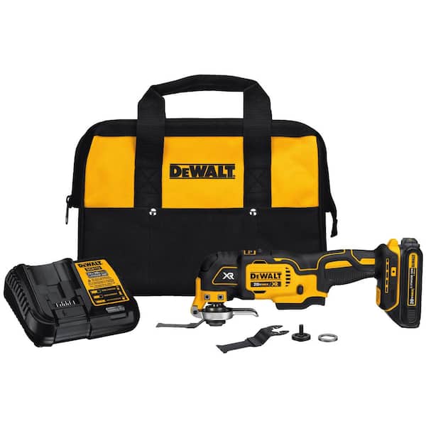 DEWALT 20V MAX XR Cordless Brushless Oscillating Multi Tool with (1) 20V 1.5Ah Battery and Charger