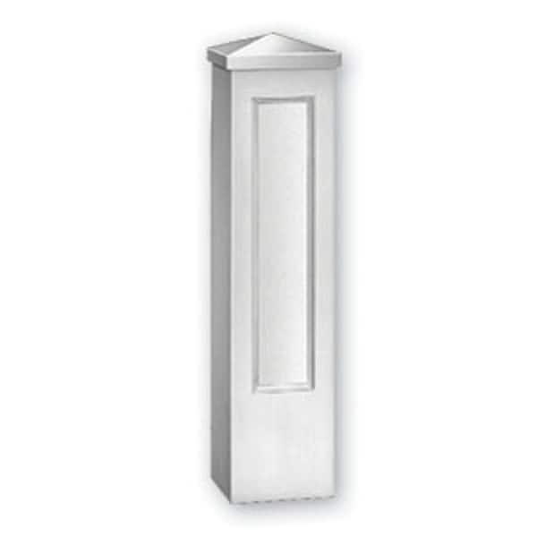 Fypon 47-3/4 in. x 8 in. x 8 in. Polyurethane Corner Panel Newel Post