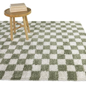 Havill Green 8 ft. x 10 ft. Checkered Area Rug