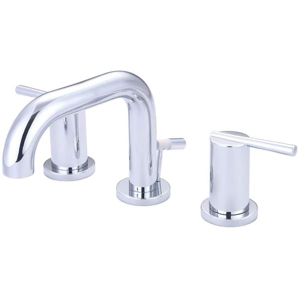 OLYMPIA 12-Volt 8 in. Widespread Double-Handle Bathroom Faucet in Polished Chrome