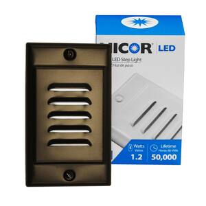 STP Series Hardwire Vertical Oil-Rubbed Bronze LED Stair Light
